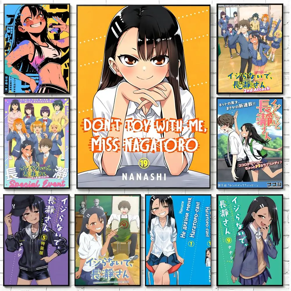 Anime Nagatoro San Poster Poster HD Printing Cozy Healing Style Wall Art Home Decor For Living Room Bedroom Gift