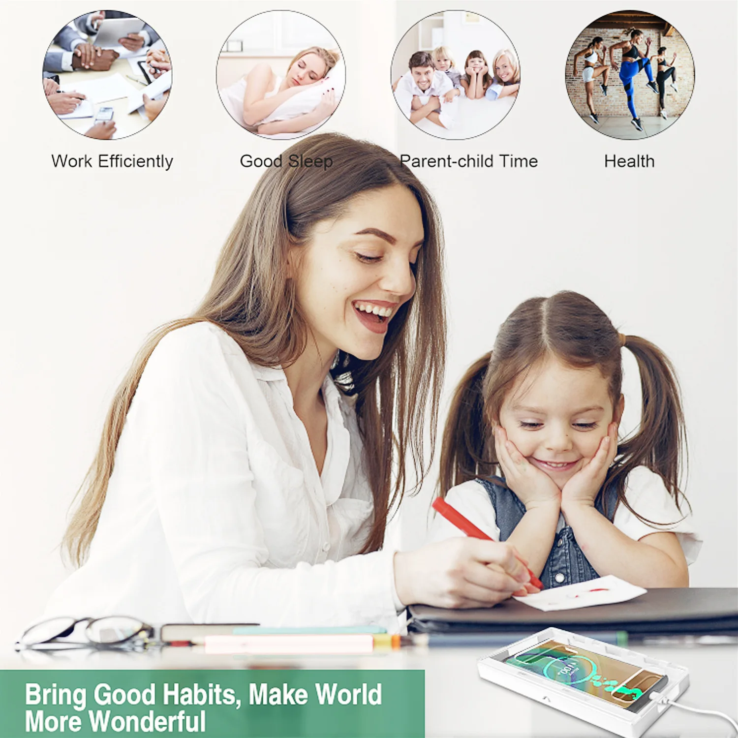 تحسين قفص حامل السجن للهاتف المحمول على تحسين قفل الهاتف المحمول للانضباط الذاتي للطلاب #3