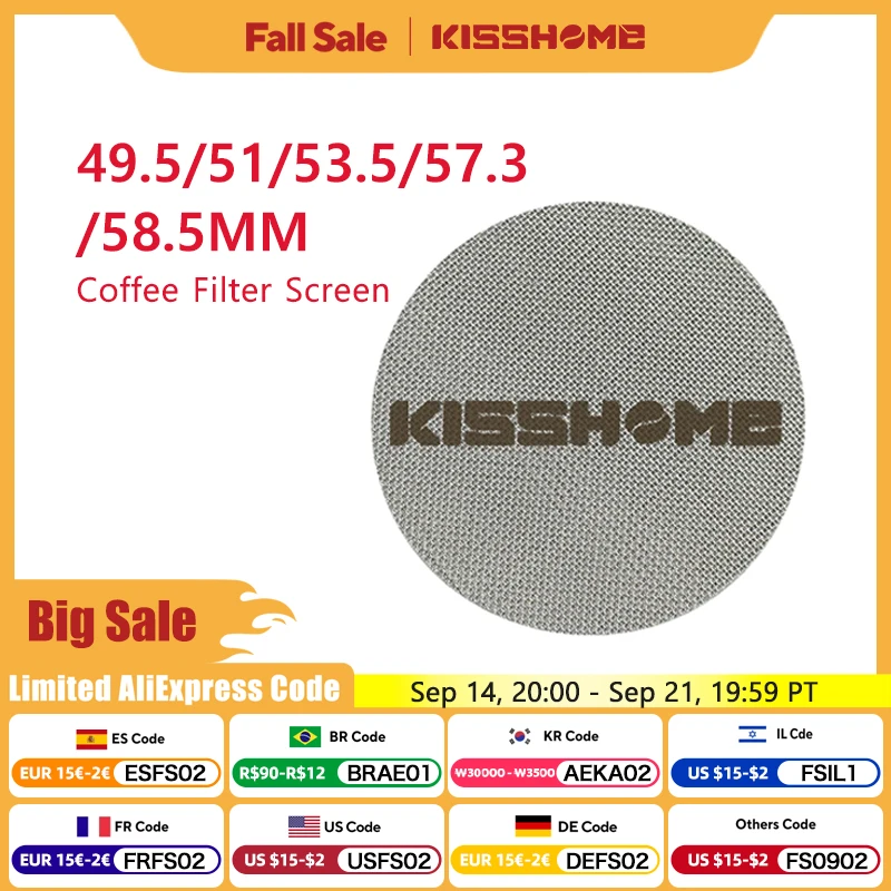 

Reusable Espresso Puck Screen Filter Contact Shower Mesh For 51MM 54MM 58MM Breville Portafilter Barista Machine Accessories