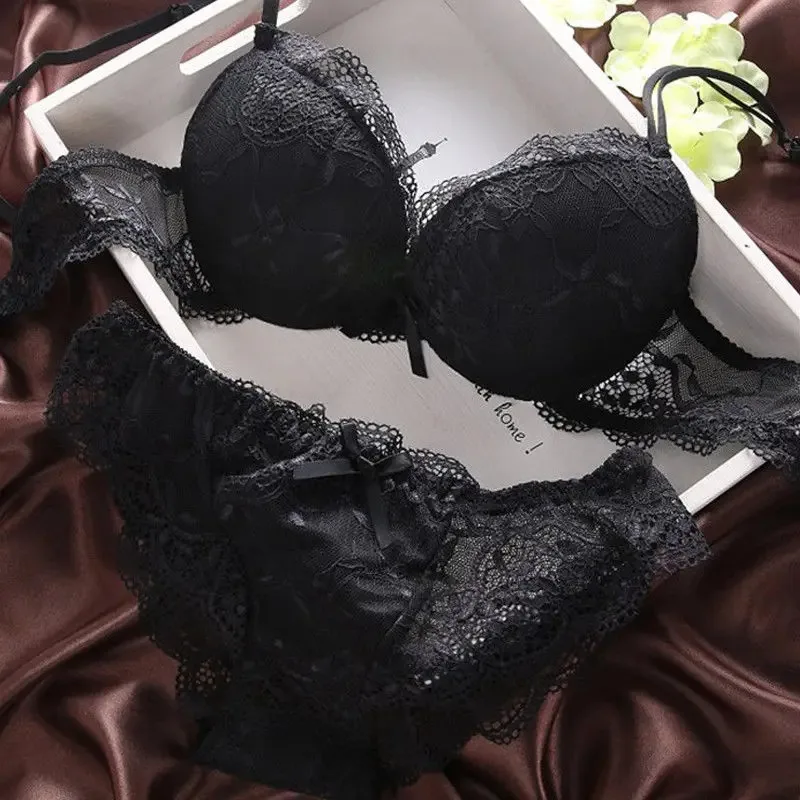 Dívčí podprsenky sety pro ženy push-up podprsenky s kosticemi podprsenka AB košíček spodní prádlo spodní prádlo tři čtvrtiny (3/4 košíčku) sexy bralette levné - náhled 2