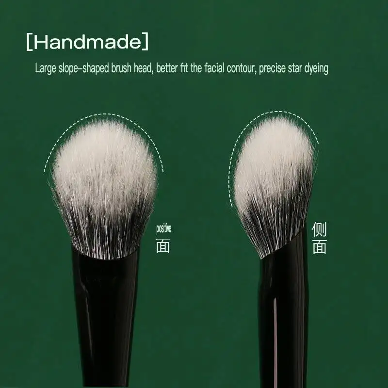 Reverse Age M50 Oblique Double Round Head Point Fluffy Soft Hair Makeup Brush