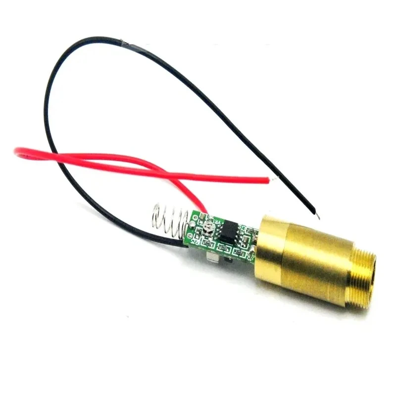 وحدة ليزر نقطة خضراء صناعية عالية الطاقة 532 نانومتر 200 ميجاوات مع محرك زنبركي DC3.7-4.2V