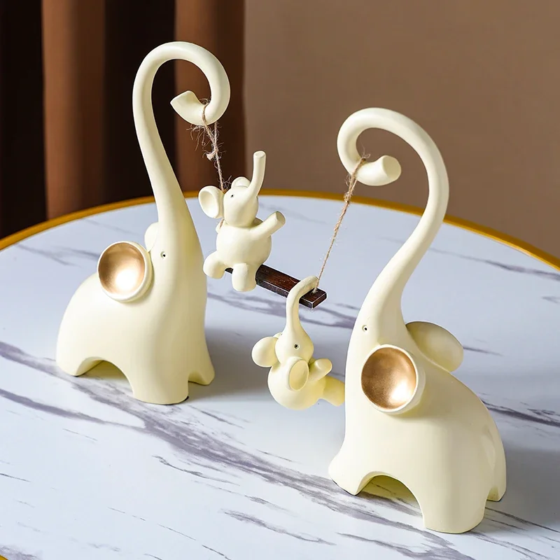 

Украшение дома, креативный простой орнамент в виде слона, гостиная, ТВ-шкаф, элитный