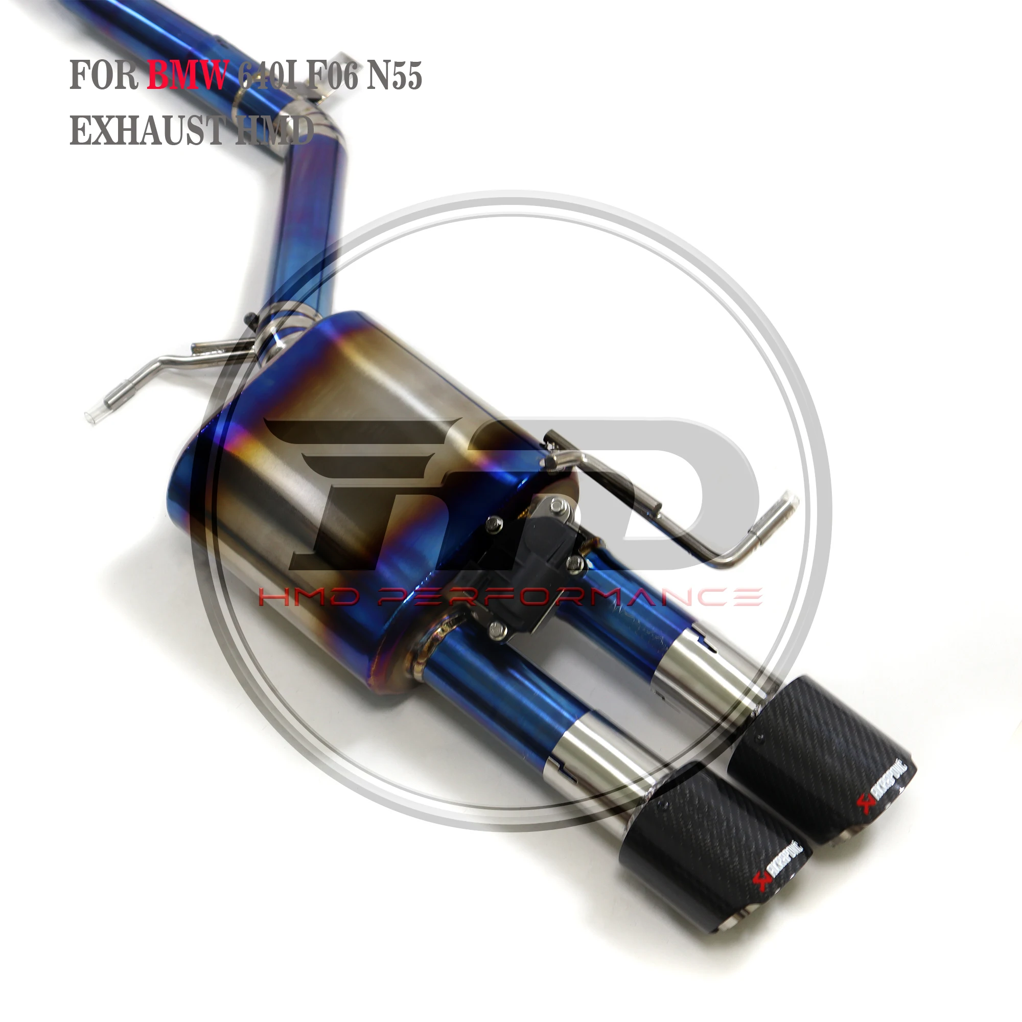 

For BMW 650i F06 N55 Electronic Valve Muffler Titanium Alloy Exhaust HMD High Performance Exhaust System
