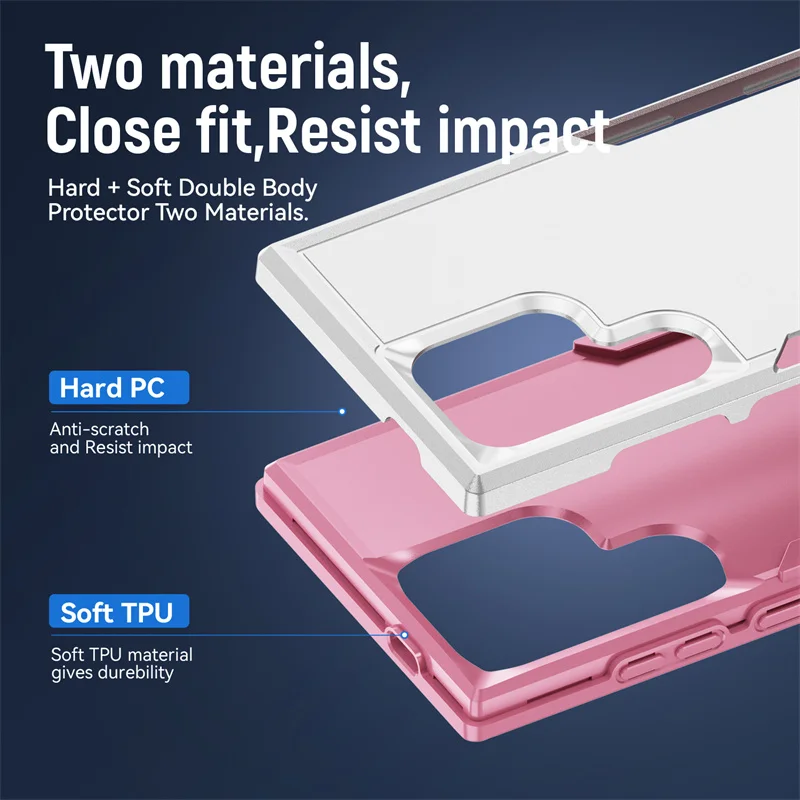 Case For Samsung Galaxy S25 S24 S23 S22 S21 UItra Plus FE A56 A36 A26 A16 Shockproof Armor Car Magnetic Ring Holder Phone Cover