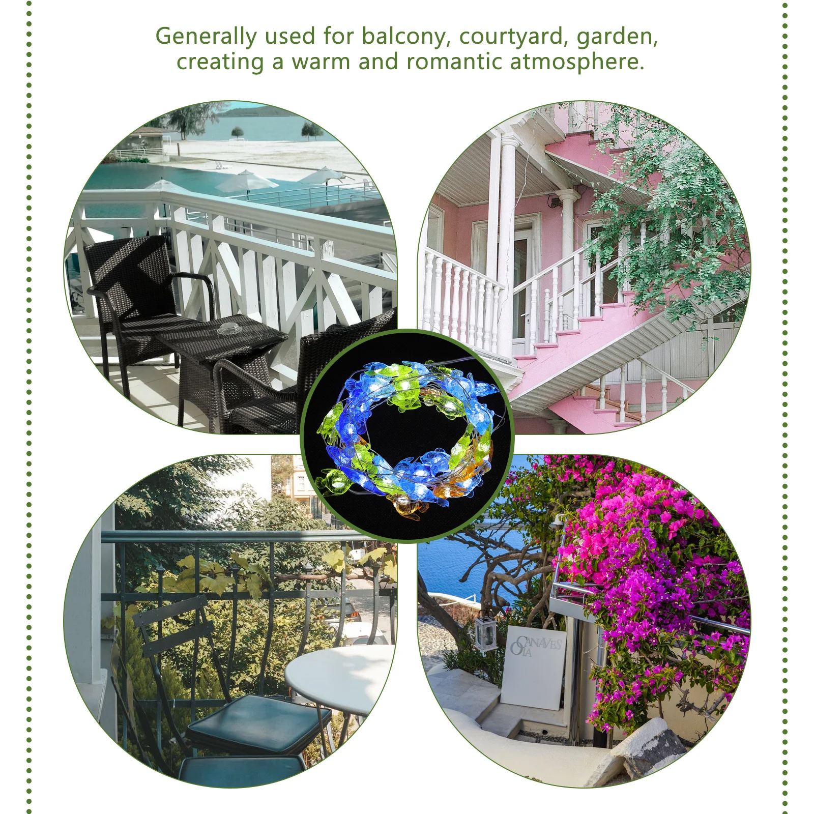 1 قطعة الأسماك الاكريليك LED سلسلة ضوء البحرية موضوع جميل مصباح للزينة لغرفة نوم في الهواء الطلق ديكور منزلي للحفلات #1