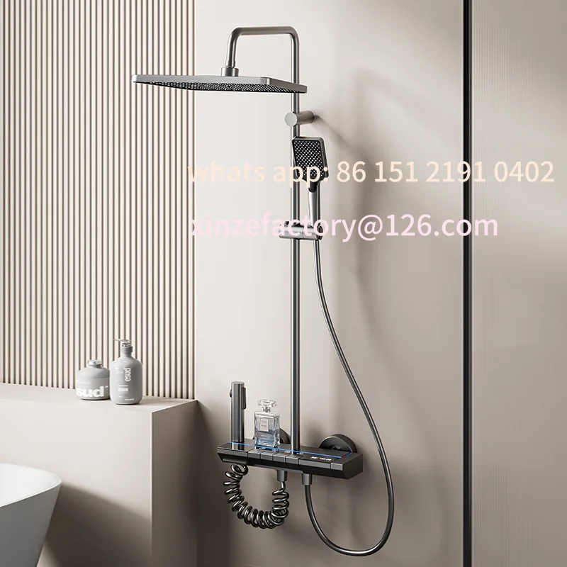 

Customizable Winter Piano Key Shower Set Household Shower Plus Hose Pressurized Power Shower Set A Complete Set