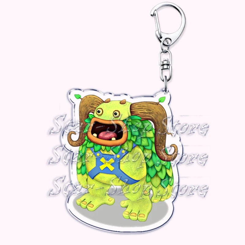 Popular Game Characters Keychains for Accessories Bag Funny Monsters Pendant Gaming Keyring Jewelry Fun Gamer Fans Lovers Gifts