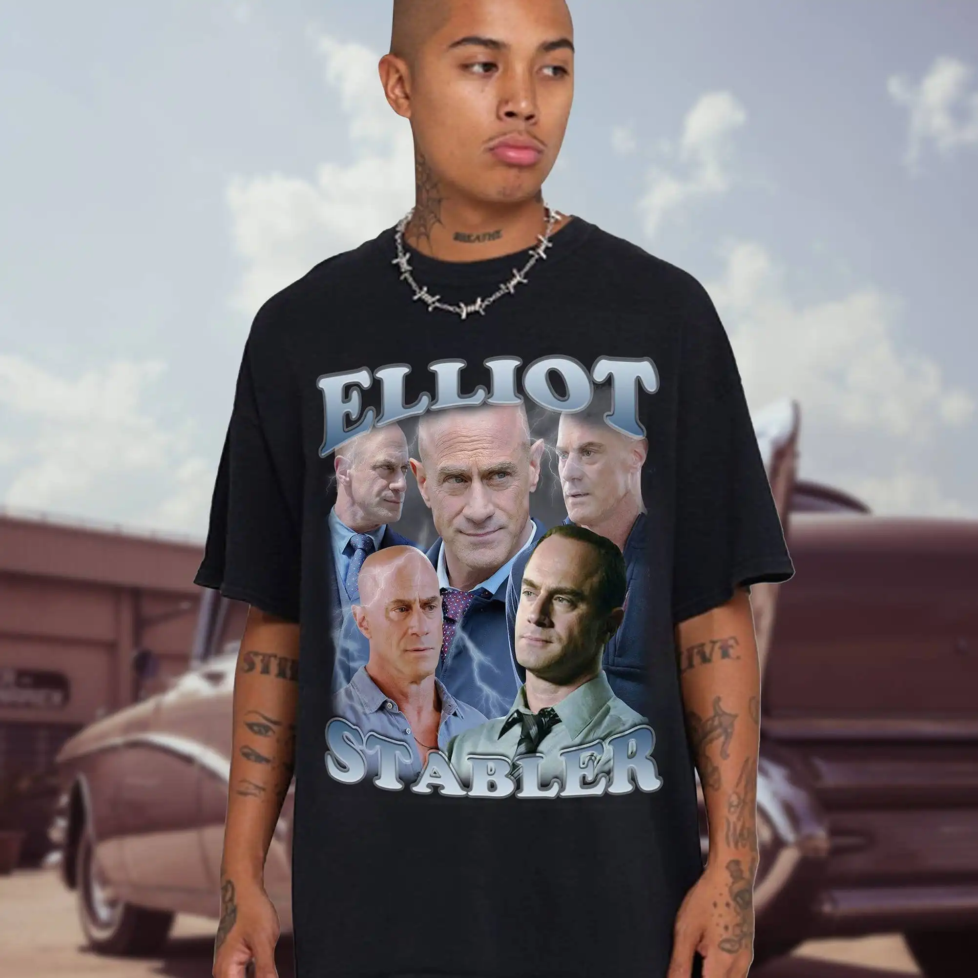 Elliot Stabler T Shirt Vintage Bootleg Law And Order