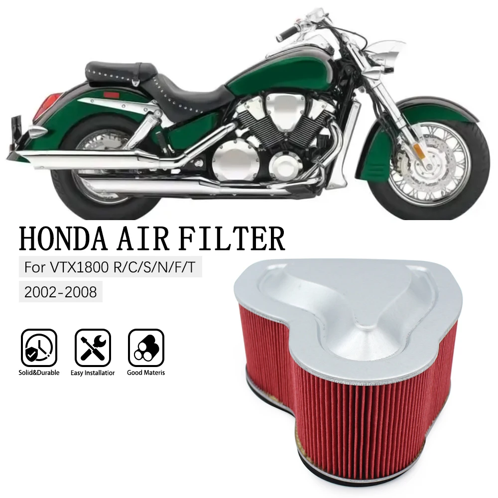 

Motorcycle Air Intake Filter Cleaner Element For Honda VTX 1800 C 2004 VTX1800 S 2002-2008 VTX1800S VTX1800C VTX1800F VTX1800N