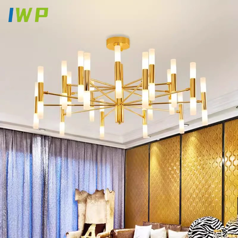 

Modern LED Ceiling Chandelier Living Room Chandelier Light for Dining Bedroom Designer Gold Black 90-260v Indoor Hanging Lamp