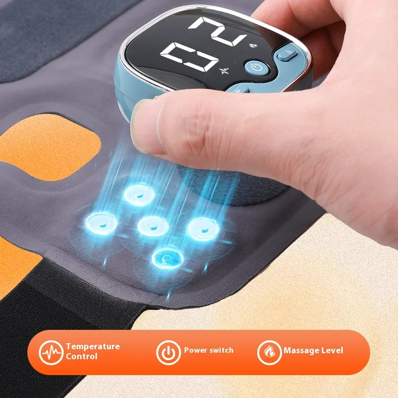 

Electric Knee Massager 5 Mode 3 Levels Hot Compress Shoulder Elbow Massage Knee Support Brace Knee Protection Health Care