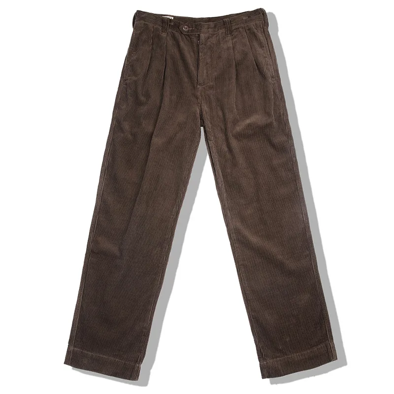 

Vintage Thi Corduroy Straight Leg Casual Pants Men's Versatile Workwear Long Trousers Autumn Winter Cotton Blend Pants