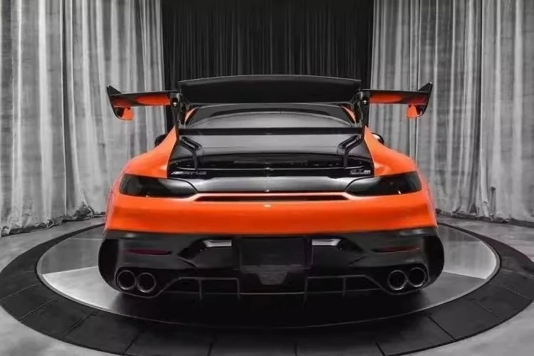 

Suitable for Mercedes-Benz AMG GT GTS modified carbon fiber BS tail, double-layer large tail, fixed wind wing spoiler