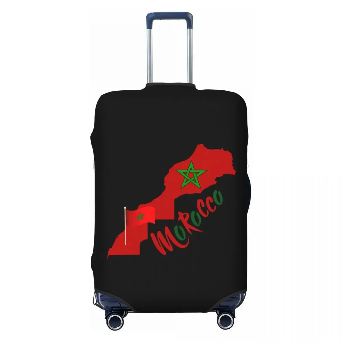 

Custom Ara Is Moroccan Morocco Flag Luggage Cover Fashion Suitcase Protector Covers Suit For 18-32 inch
