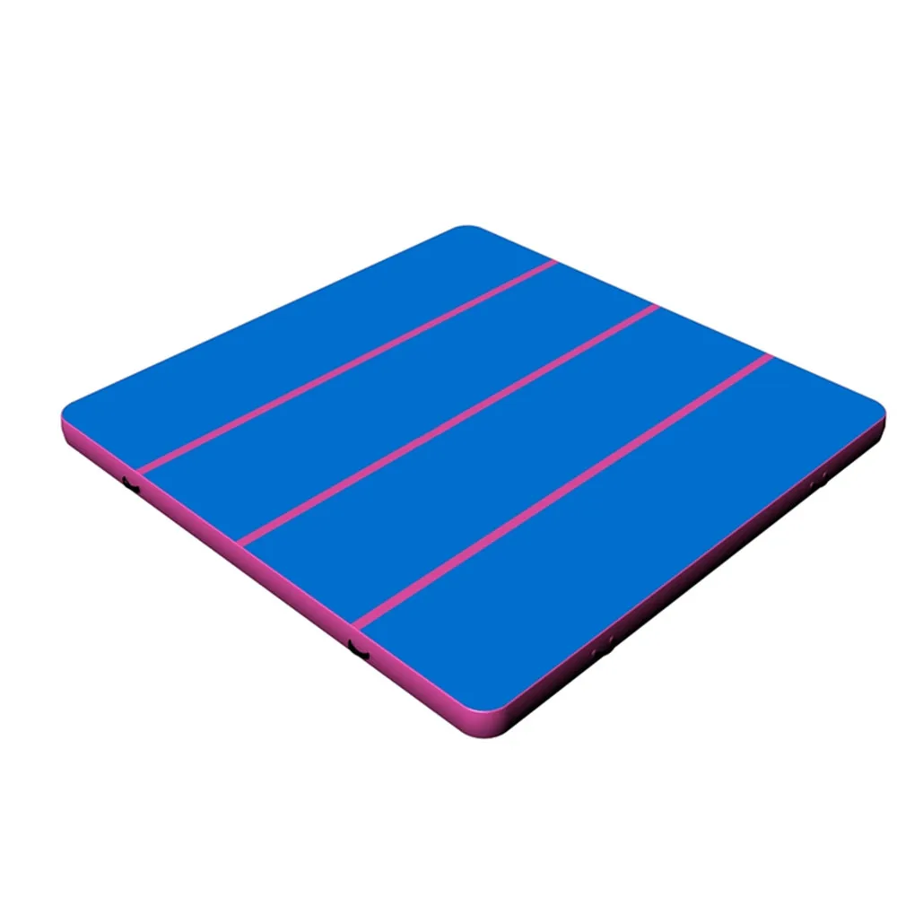 3x3x0.2m Gymnastiek Matras Gym Tumbling Air Track Gymnastiek Air Mat Tumble Track Tumbling Mat opblaasbare Vloermatten met Pomp