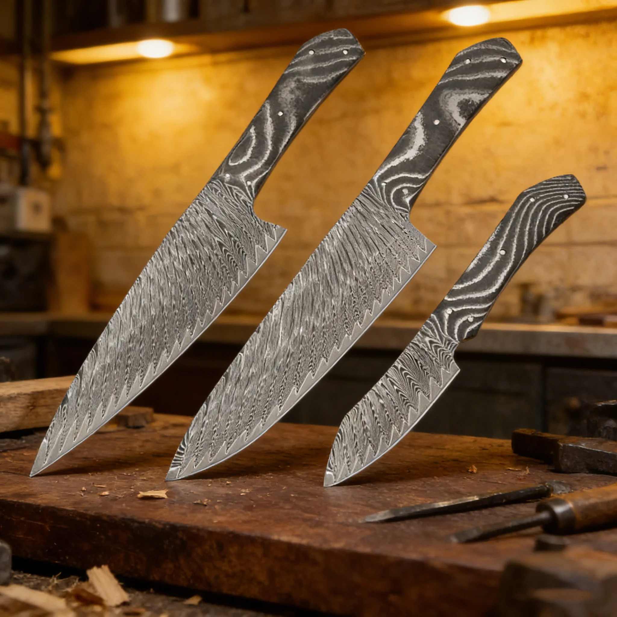 Damascus Steel Blan…