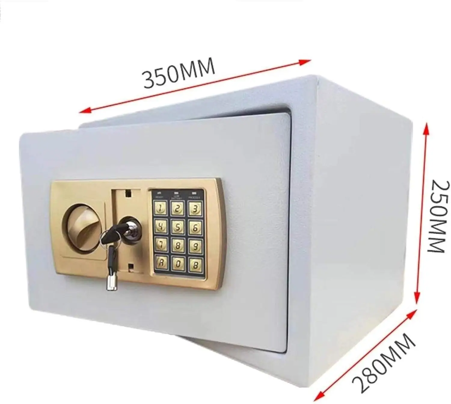 جدار أمان إلكتروني رقمي احترافي من الفولاذ آمن لخزانة المكاتب المنزلية