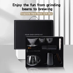 Coffee Set Specialized Barista Kit Pour Over Hand Drip Tools Coffee Bean Grinder Barista Accessories Dripper Gooseneck Kettle