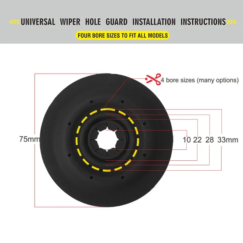 General cars Windshields Wiper Arm Hole Protection Cover Wiper Hole Guard Anti Leaf Debris Covers Automotive Accessories