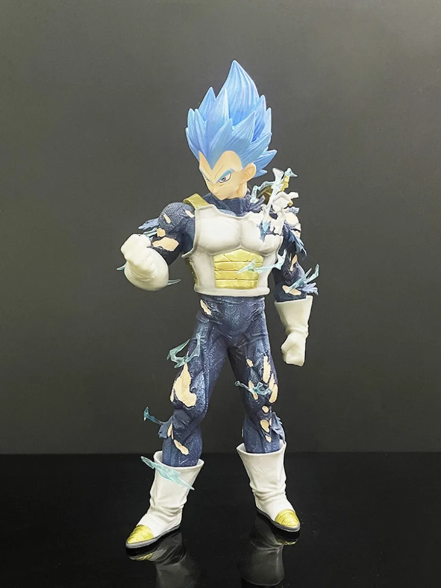 27cm Dragon Ball Pvc Action Gk Statue Anime Figures Lx Vegeta Figure Vegeta Super Saiyan Figurine Collection Model Toys Gift