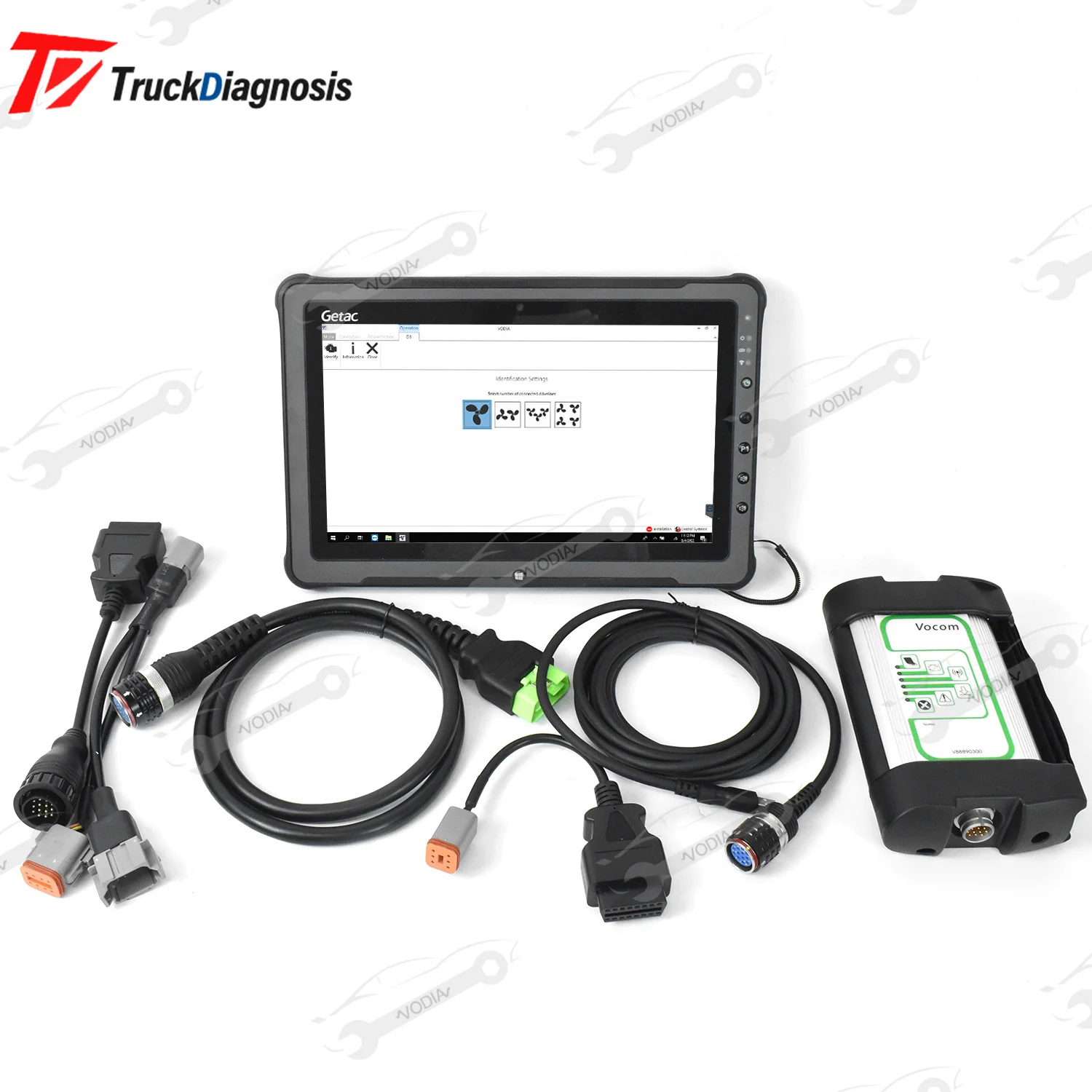 For Vodia5 Penta diagnosis tool 88890300 penta EPC Vocom diagnostic scanner tool Industrial marine diesel engines and F110Tablet