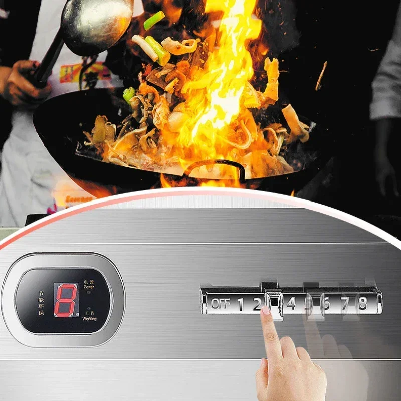 Large Power Commercial Induction Cooker 8000W Flat Concave Electric Hon Induction Cooker Soup Fried Cooking Stove.