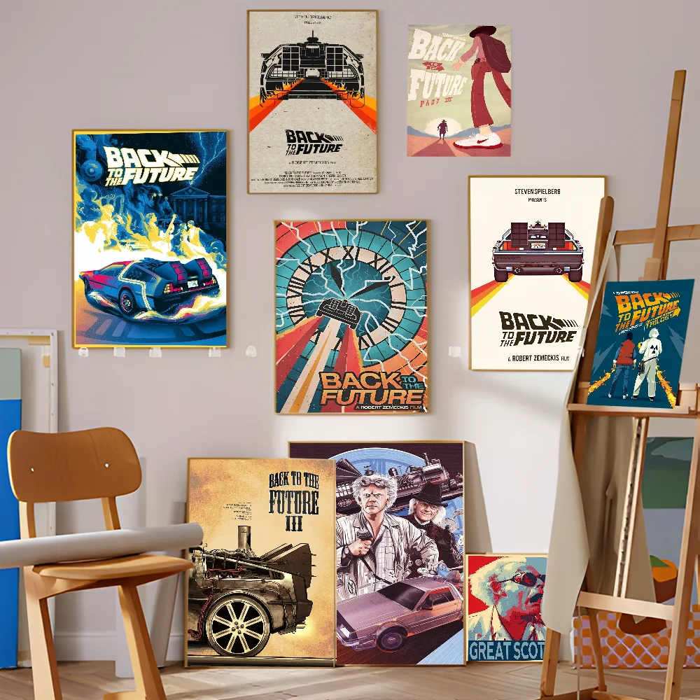 Movie Back To The Future Classic Movie Posters Vintage Room Bar Cafe Decor Nordic Home Decor