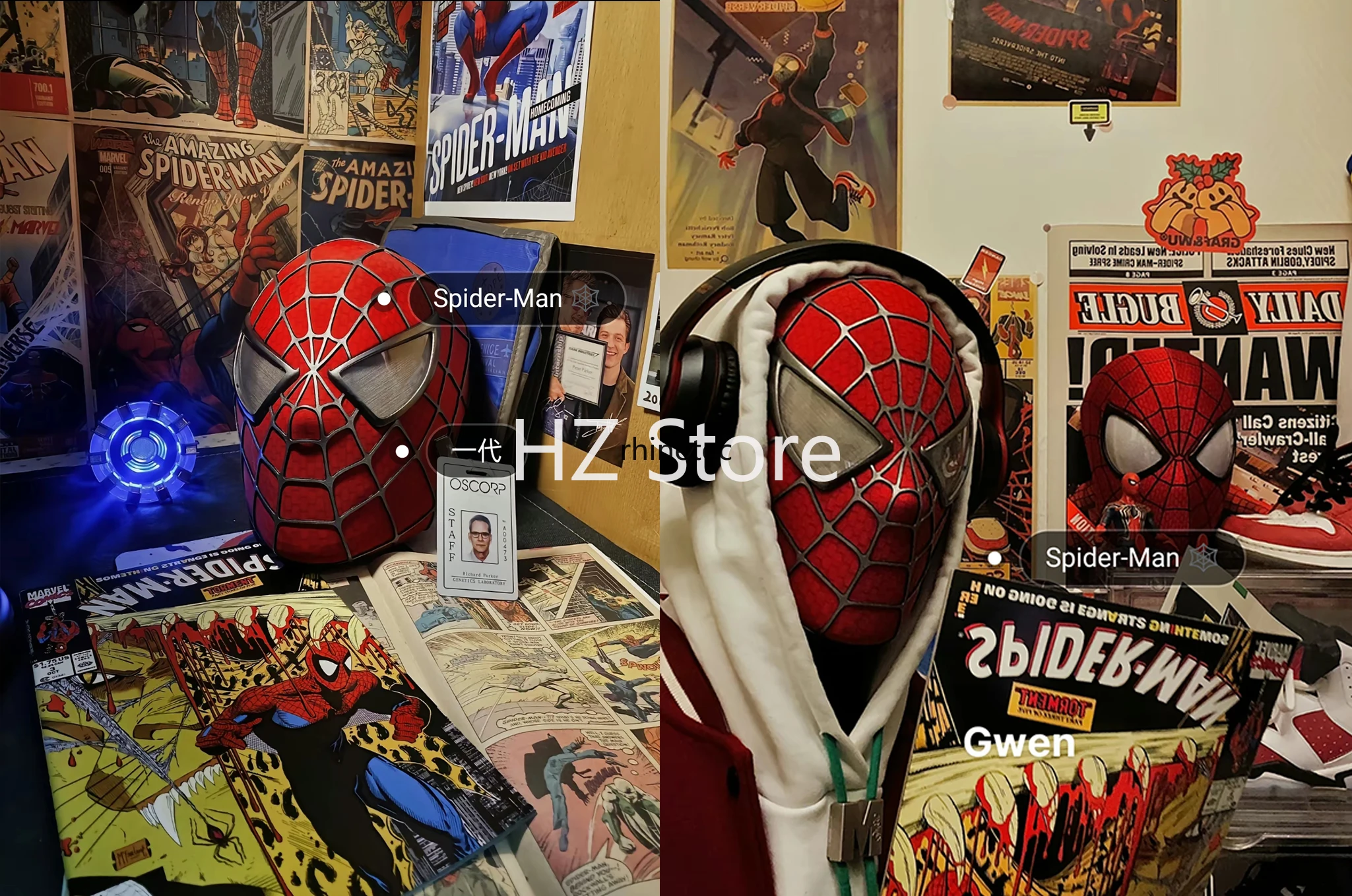 ヴェノムマスク トビー スパイダーマンマスク フェイスシェル