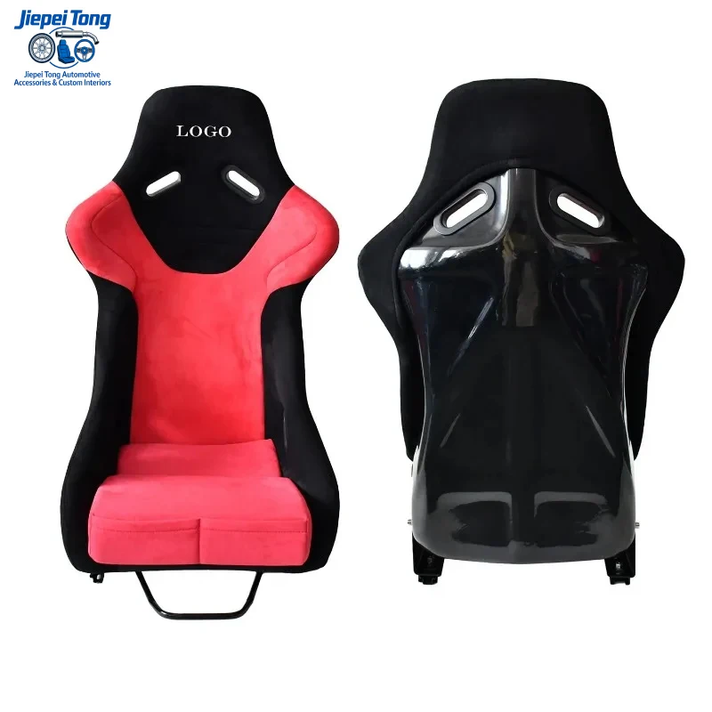

Custom Design High Quality Durable Cloth Universal Bucket with Slider Fiberglass Racing Seat