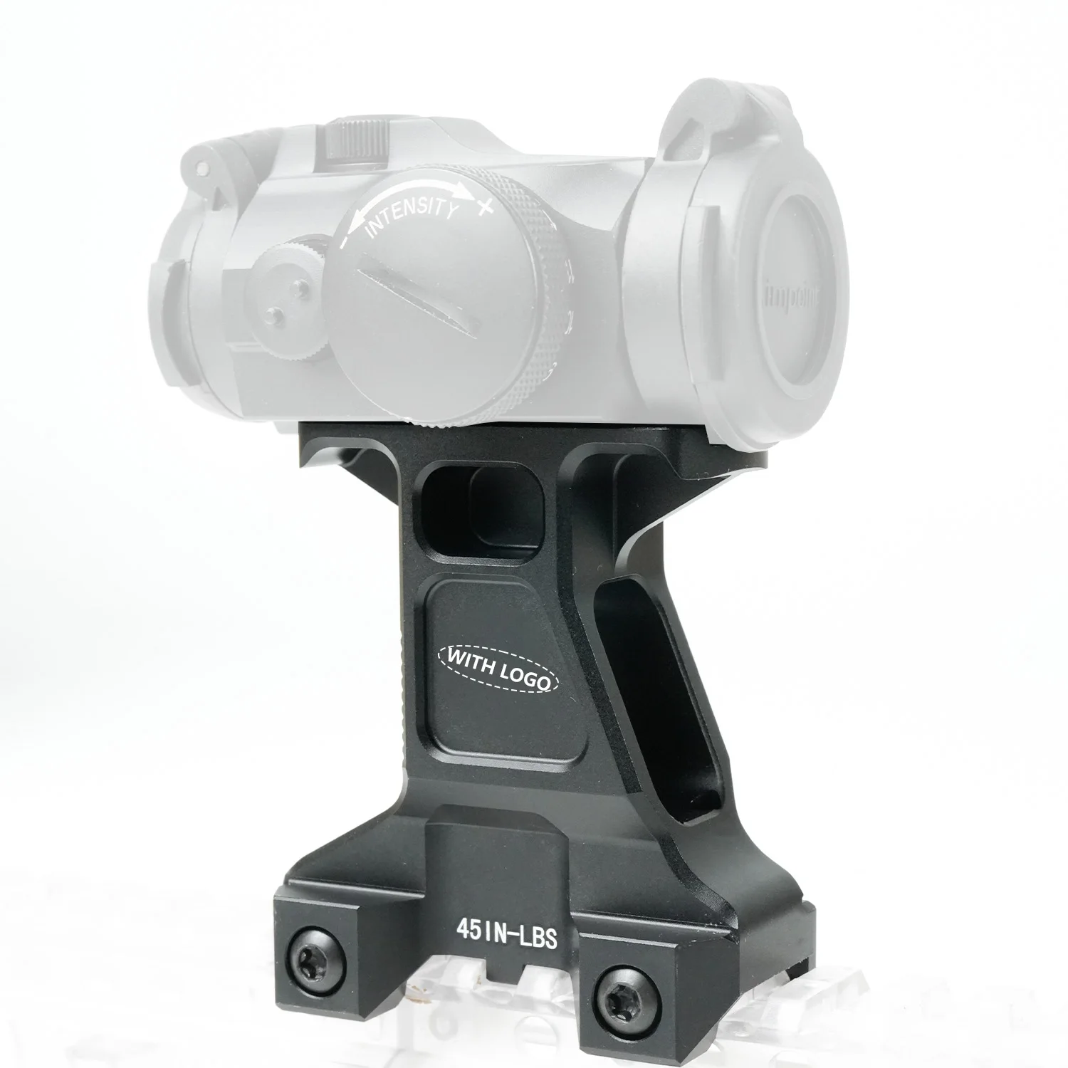 Mira tática de ponto vermelho, montagem de ponto vermelho, aumento de altura, montagem para trilho de 20mm, alumínio, acessórios de caça cnc