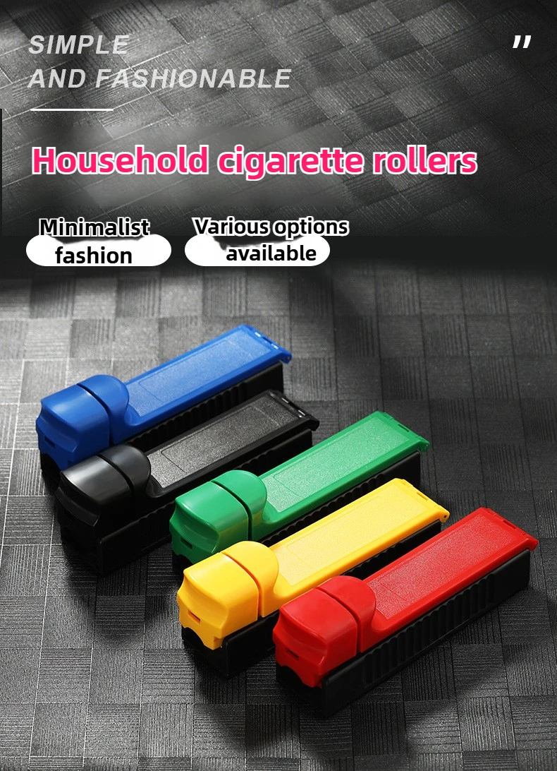 1pc Single Tube Cigarette Filling Roller Maker Manual Cigarette Tobacco Rolling Machine Smoke Injector Smoking Useful Gadgets