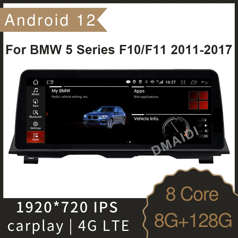 

10.25 / 12.5 inch Android12 GPS Navigation Car Multimedia Video Player For BMW 520i 525i F10 F11 2011-2017 Wireless CarPlay Auto