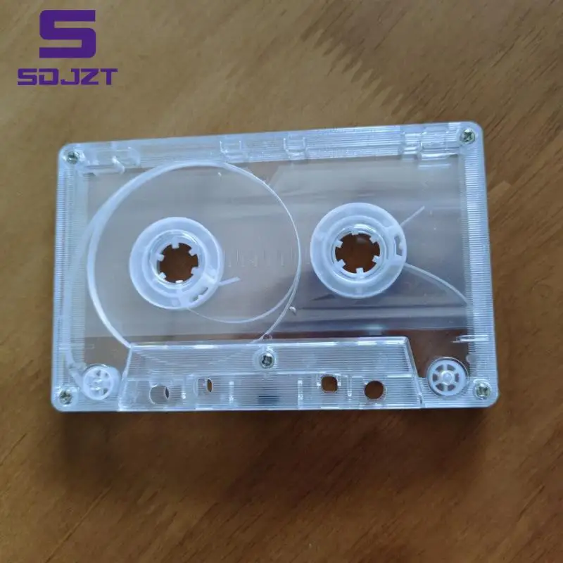 Color Transparent Tape Case Plastic Audio Magnetic Audio Recording Cassette Tape Shell Empty Reel To Reel Cassette(no Tape)