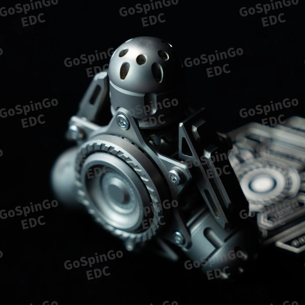 HZL EDC チタン製フィジェットスピナー、アーマーオープニング用ハンドフィールリンケージ、大人向けフィジェットトイ、オープンネイルジャイロ、不安解消グッズ