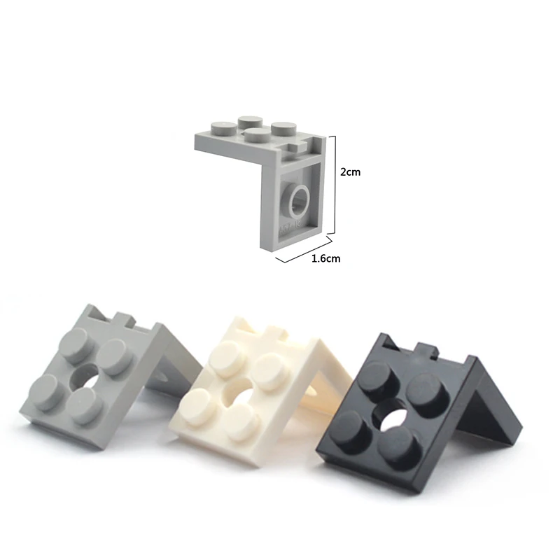 50PCS 2X2 Dots Figures Stand Base Plate Holder Wall Display DIY MOC Showcase Bracket Building Blocks Parts Number 3956 Kids Toys