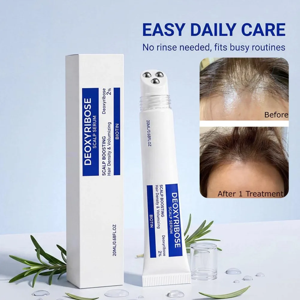 Deoxyribose 2% + Biotin HairRoot Activator Serum,Scalp Boosting Serum for Thicker Fuller Looking Hair,Strengthen&Revitalize Hair