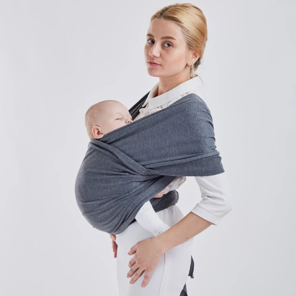 Original Stretchy Baby Wrap Carrier, Sling Infantil, Perfeito para bebês recém-nascidos e crianças, até 35 Lbs