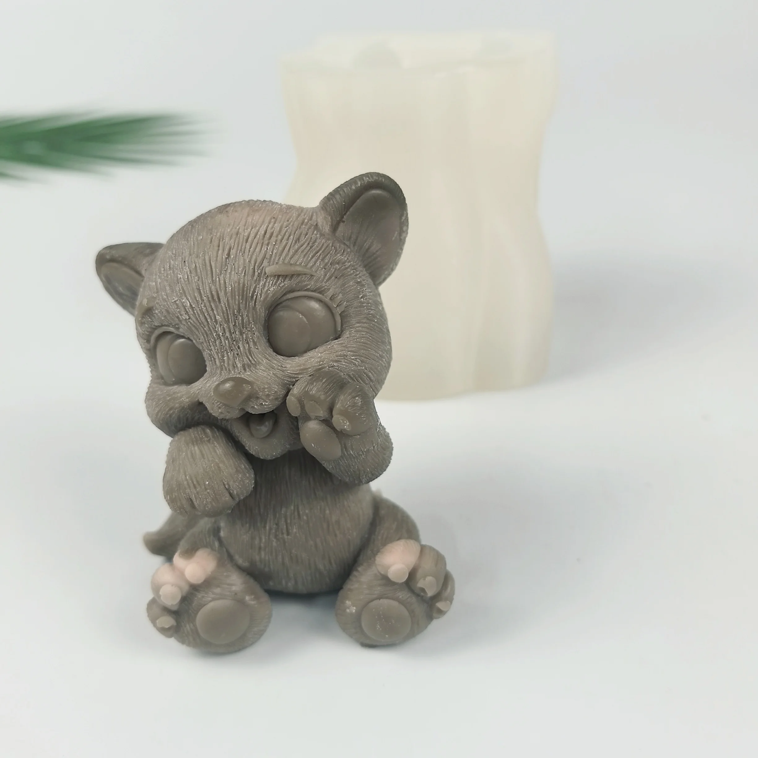 3D Animals Mold Cute Cat Moulds Silicone Candle Soap Molds Resin Cake Decor Wedding Birthday Candles Handmade DW0930