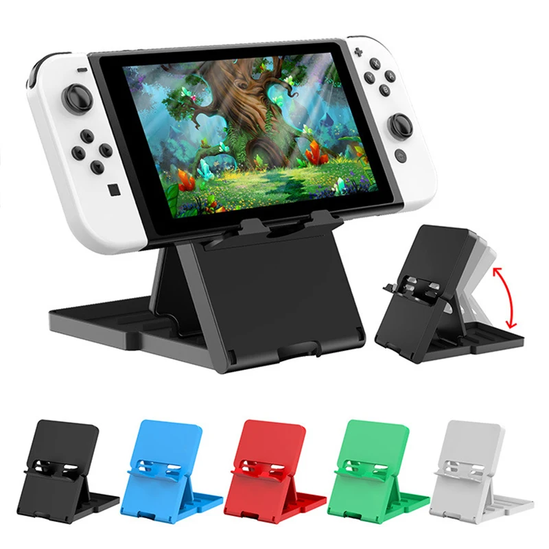 Soporte de ángulo ajustable para Nintendo Switch, soporte plegable para consola Nintendo Switch, Lite, OLED