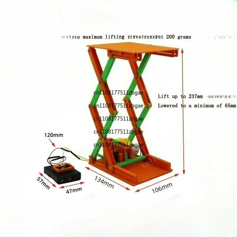 Handmade Tech Craft Creative Mechanical Model Kit for Learning and Fun DIY Electric Lift Platform