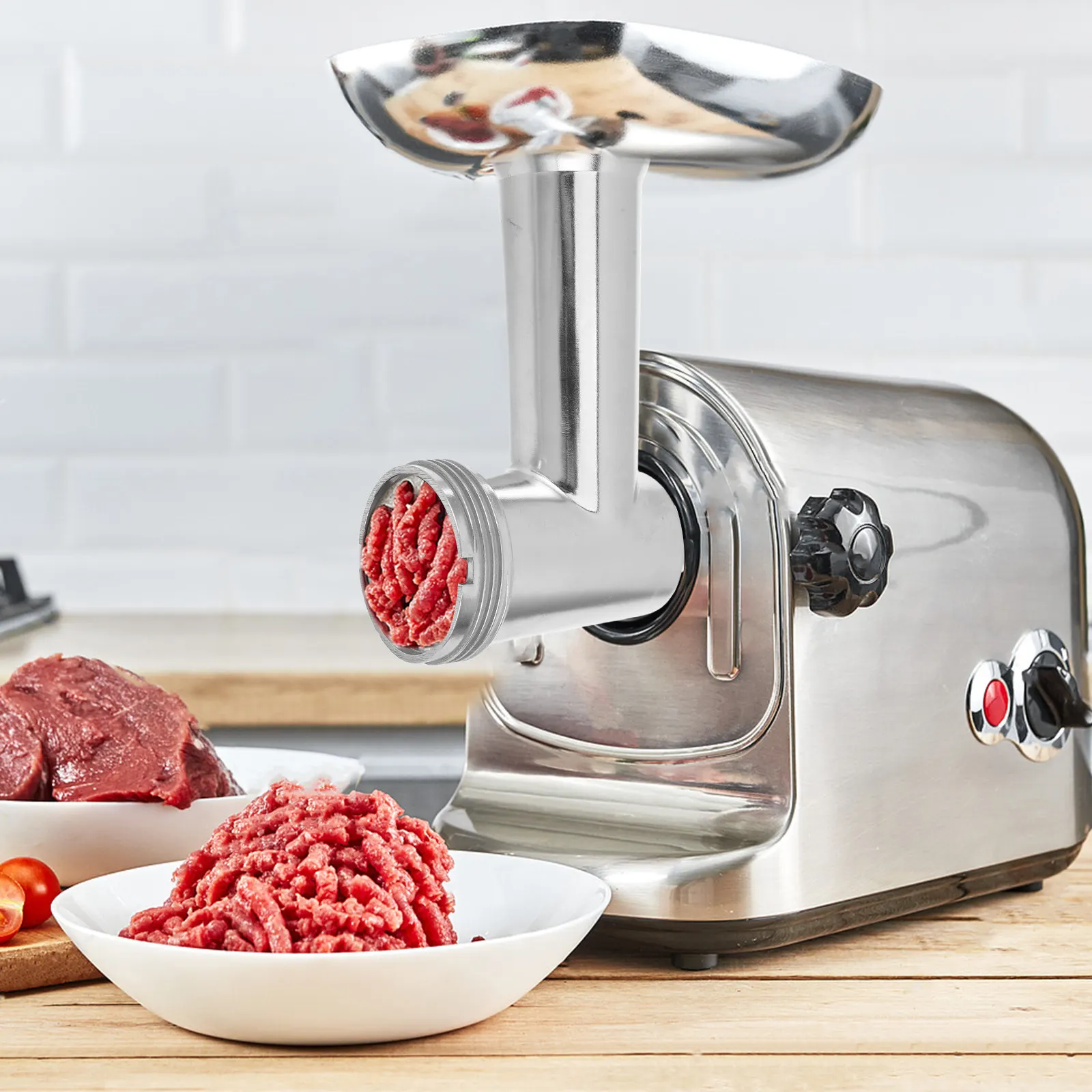 Aluminum Alloy Meat Grinder Barrel Replacement Part Electric Meat Mincer Machine Sausage Stuffer Grinder Housing Attachment