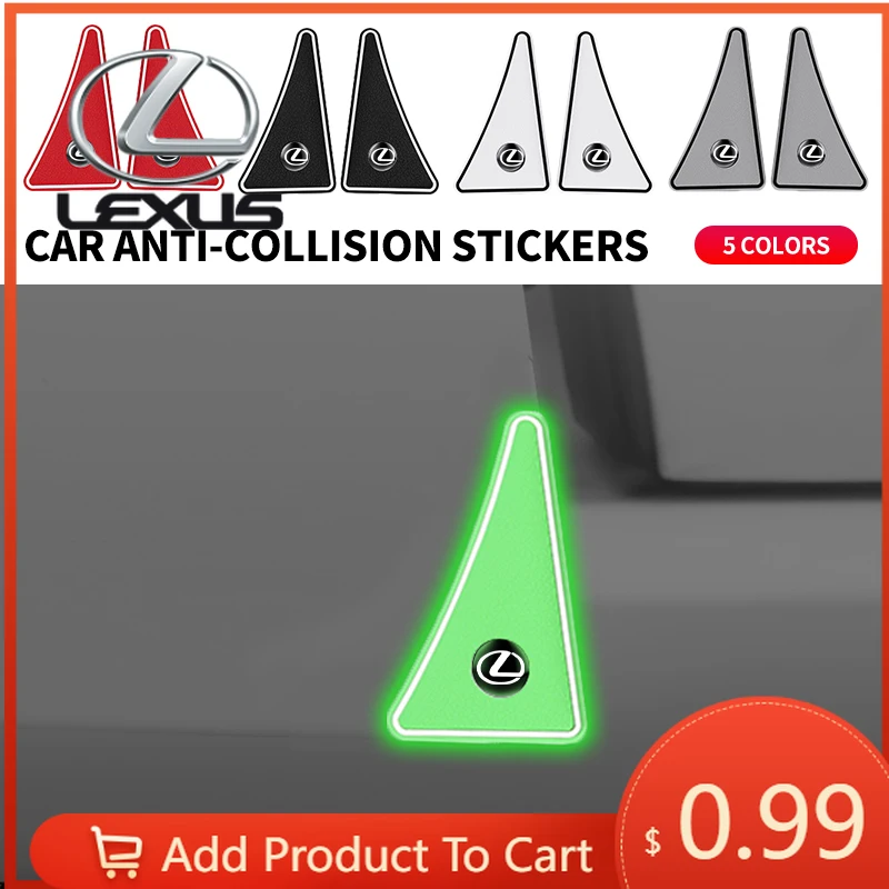 

Наклейки для интерьера автомобиля, 2 шт., защитные накладки на углы дверей, противоударные наклейки для Lexus IS250 IS200 CT200h GS300 LS430 RX450h