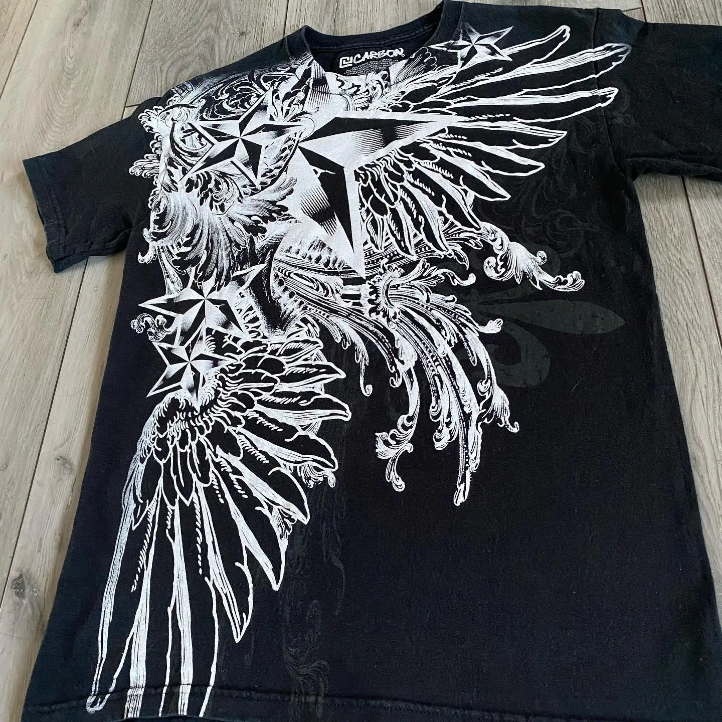 Affliction Streetwear T shirt 2000s Vintage New Harajuku Hip Hop Round Neck Oversized T shirt Men and Women Gothic Clothing Tops