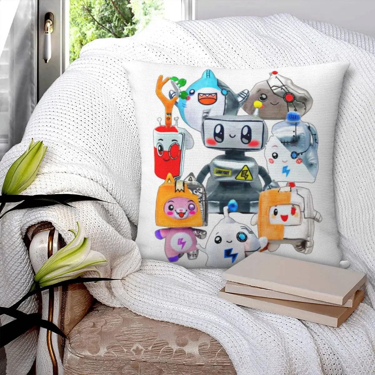 Rocky Lankybox Lanky Box Square Pillowcase Pillow Cover Polyester Cushion Decor Comfort Throw Pillow for Home Car