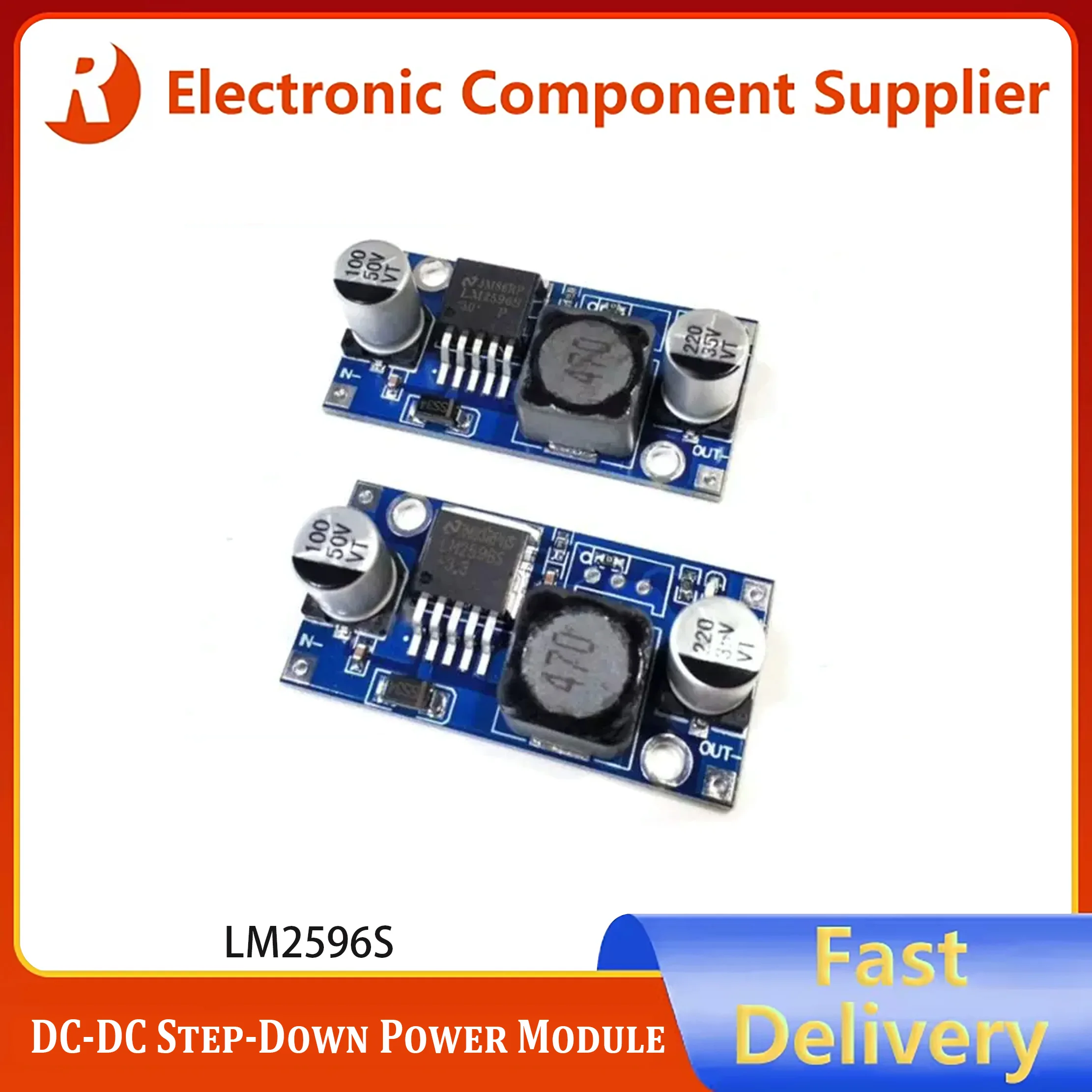 10pcs DC-DC Step-Down Power Supply Module: 3A Adjustable Step-Down Module, LM2596 Regulator, 24V to 12V, 5V, 3V