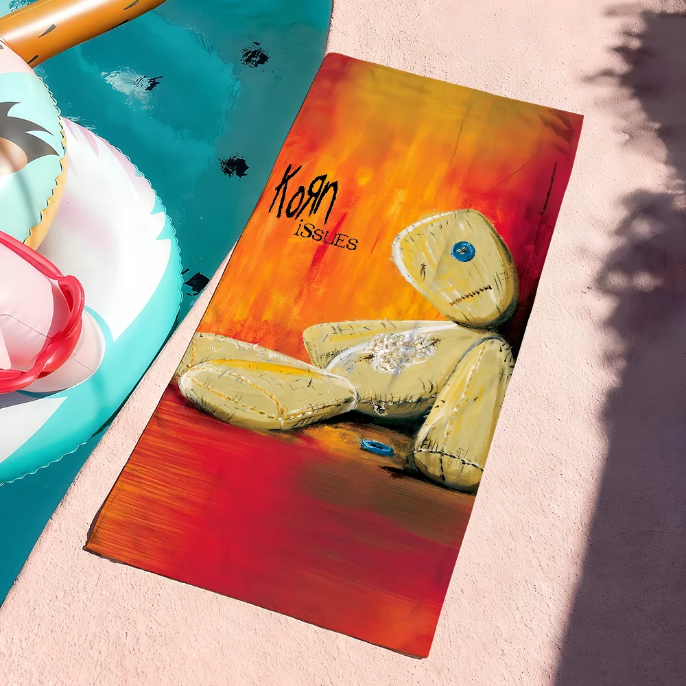 Rock Band K-Korn-Issues Towel Soft Pool Gift For Travel Gym Shower Camping Quick Dry Sports Large Beach Towels