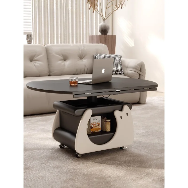 Two-in-one living room antique small apartment household Guangdong Foshan multi-functional coffee table