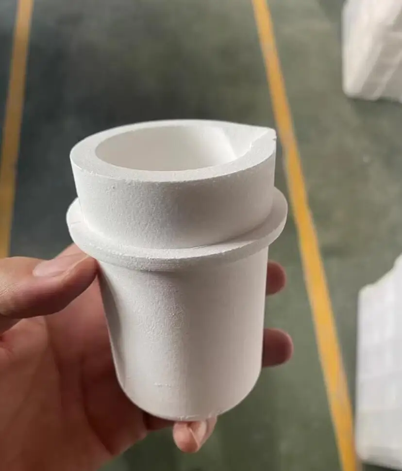 

High Temperature 1800℃ Quartz Silica Crucible for Metal Gold Silver Melting Jewery Casting Tools Capacity 1kg 2kg
