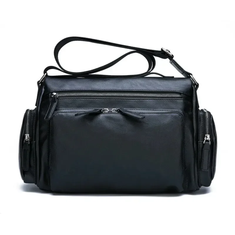 luxury brand men's messenger bag Random Retro leather shoulder Crossbody bags handbags man Business Laptop bolsos сумка мужская